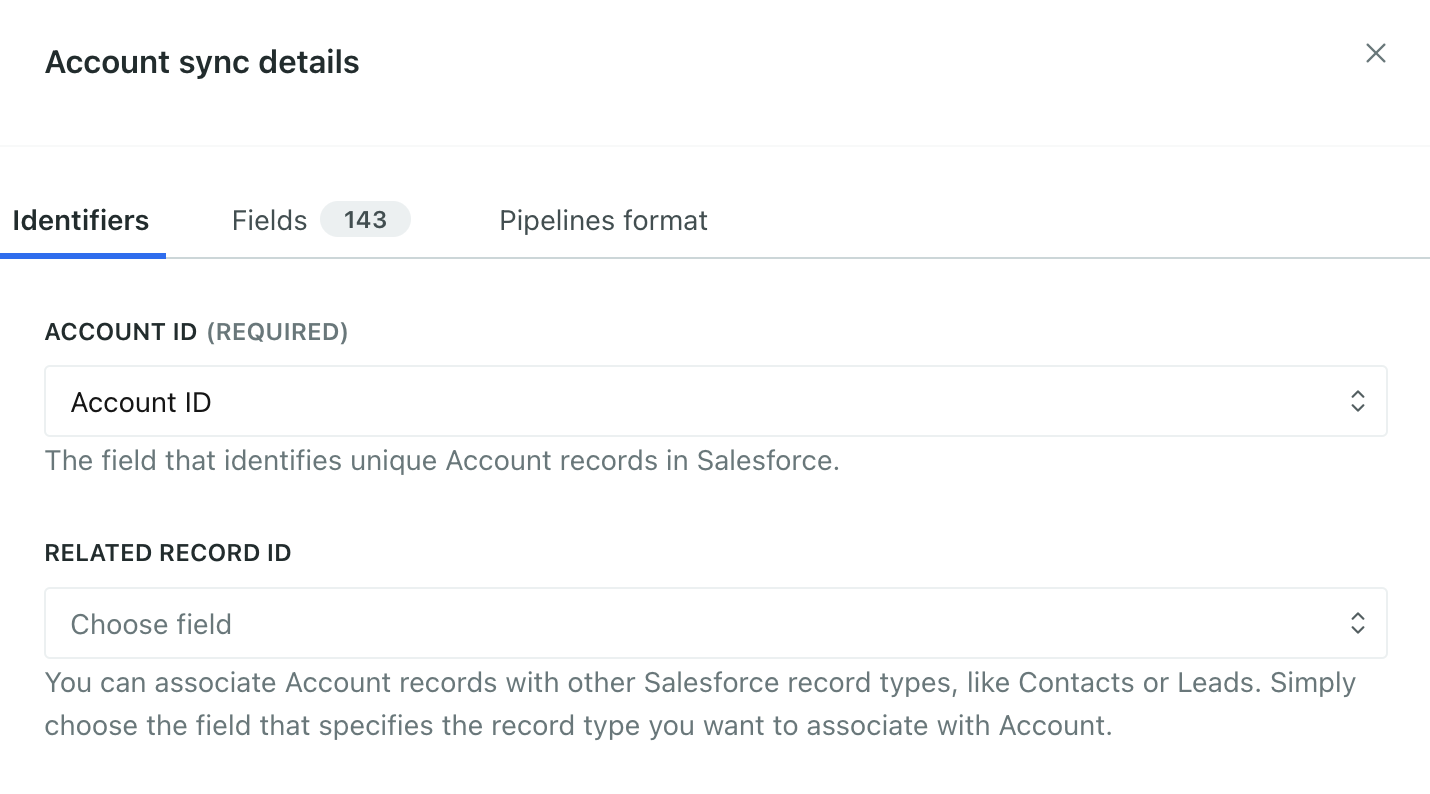 set unique identifiers for your salesforce data