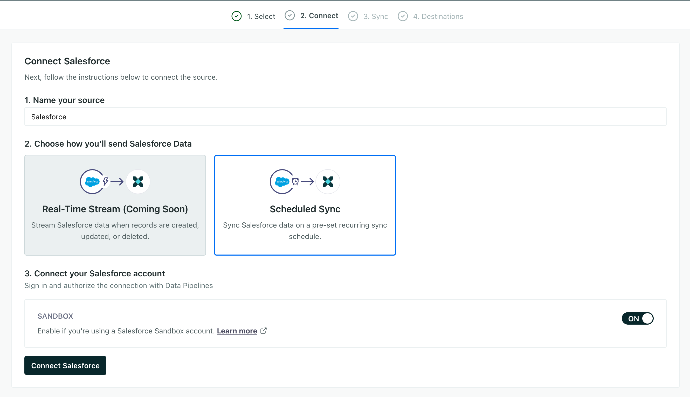 setup your salesforce integration