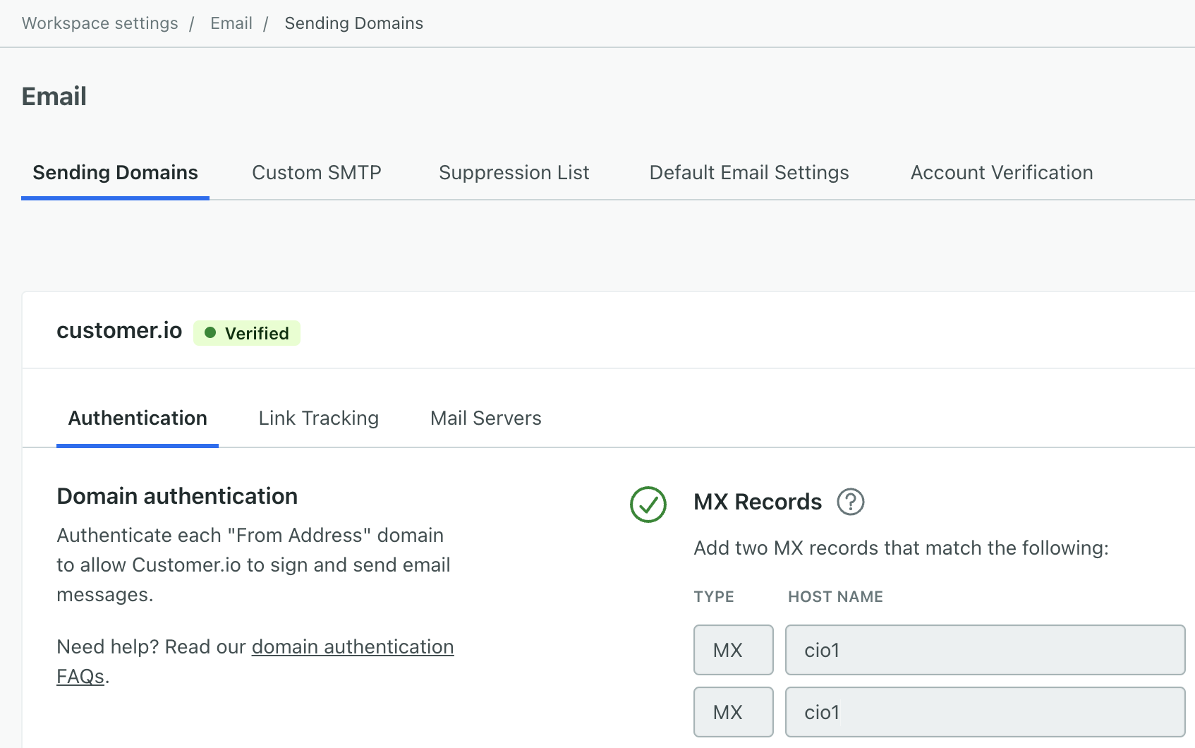 Find your mx record to determine your CIO-specific subdomain