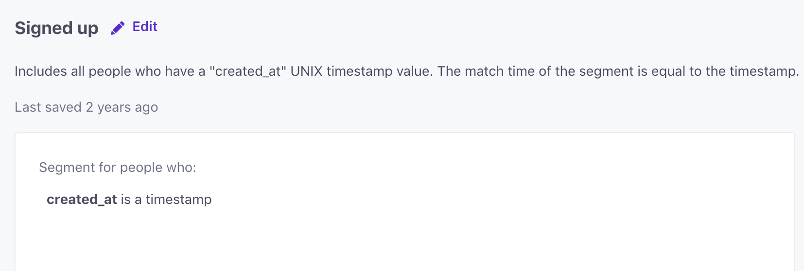 Timestamp Conditions Customer Io Docs