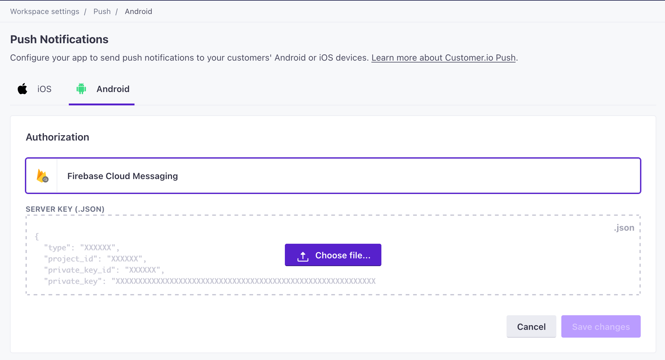 Set up push with APNs