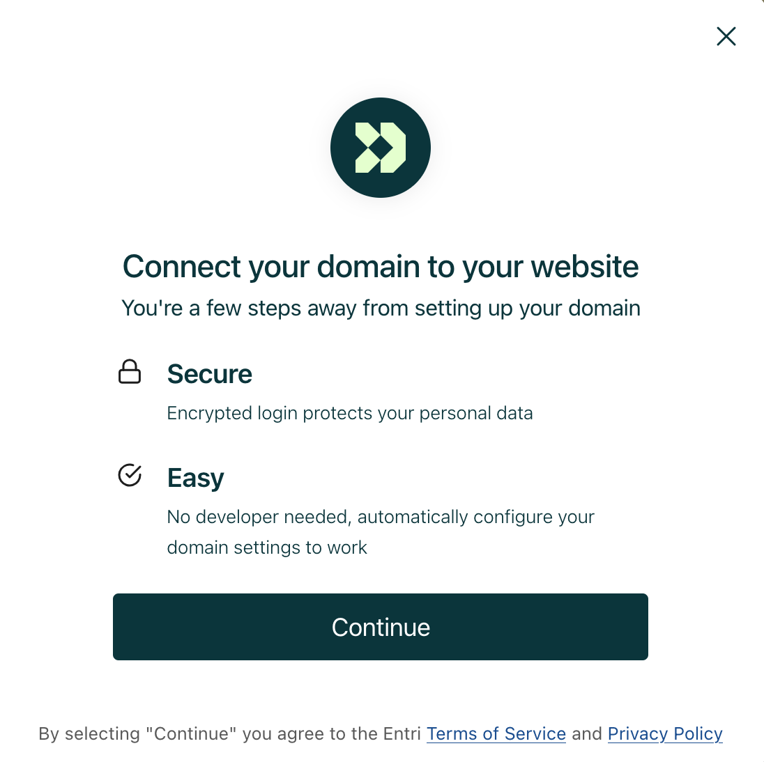 Domain setup made easy