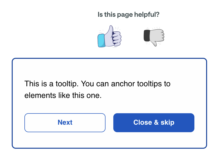 Send in-app tooltips to educate your audience