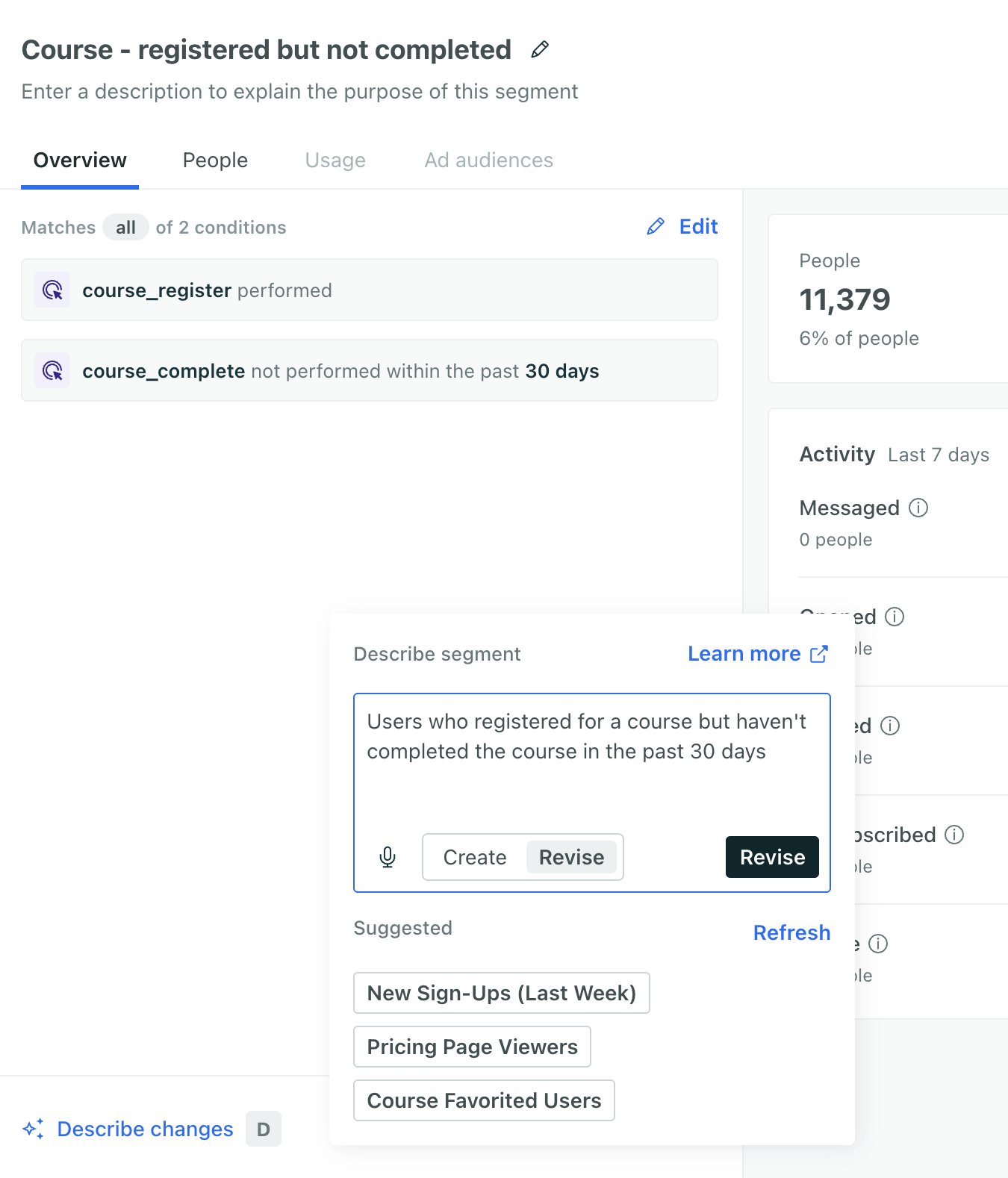 Official release: build segments with AI