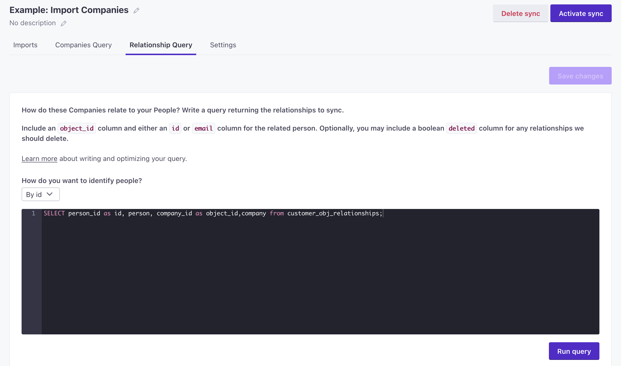 Import Objects and Relationships in Reverse ETL integrations