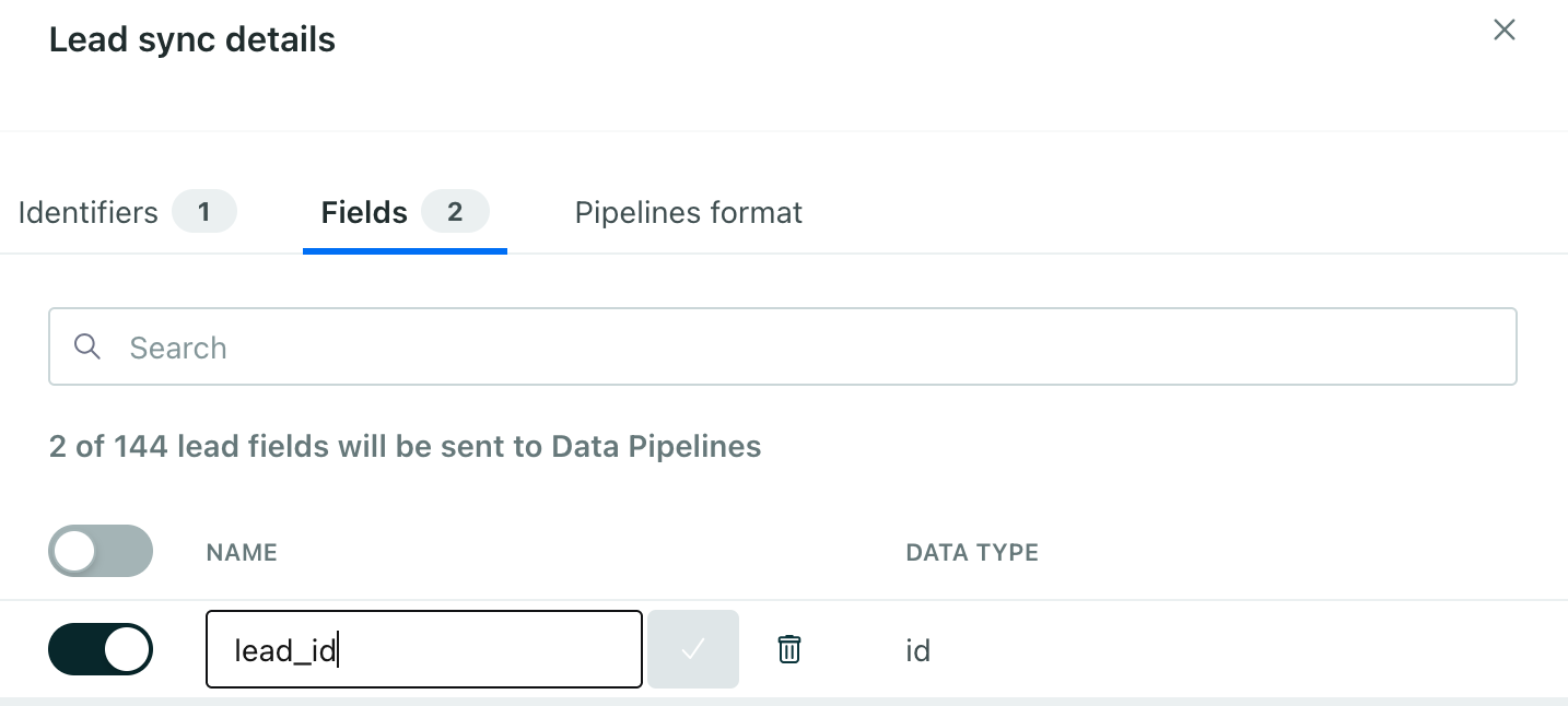 Rename your lead ID attribute