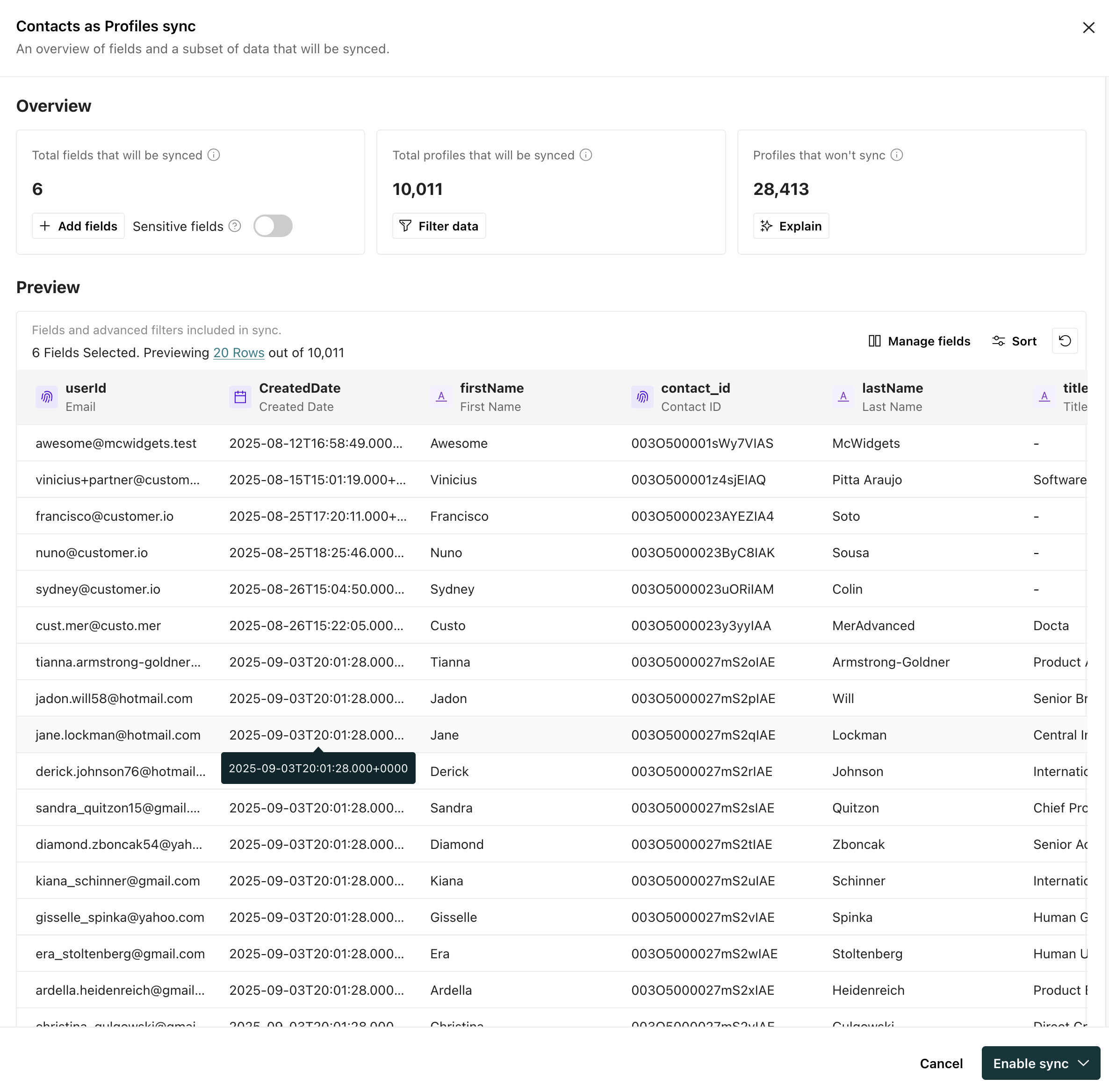 add optional data filters to filter your data