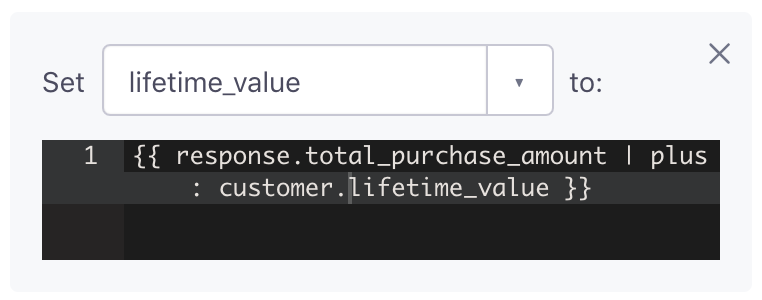 webhook response example: lifetime value